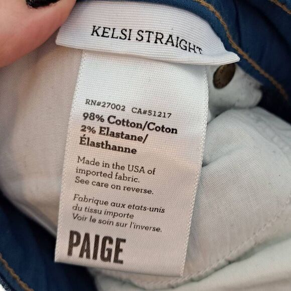 PAIGE Women's Kelsi Straight Jeans size 29 - Picture 7 of 8